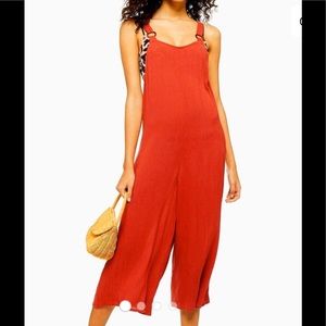 Topshop cropped jumpsuit